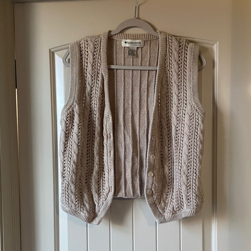 Button Up Sweater Vest